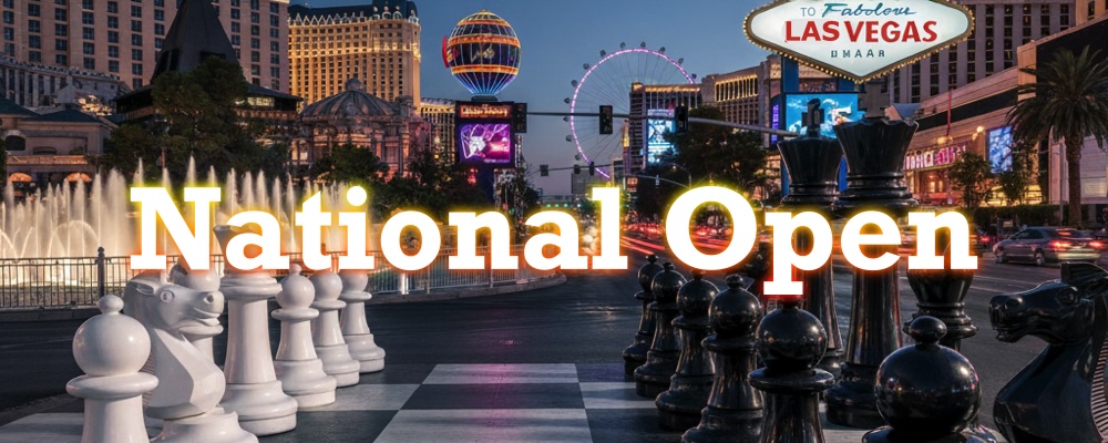 2026 National Open at Vegas Chess Festivals in Las Vegas, NV (6/10 - 6/14)